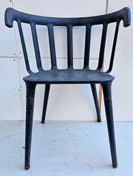 Ikea Black Modern Outdoor Plastic Chair