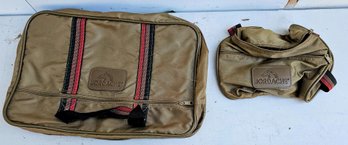 Vintage Jordache Nylon Day Traveler And Matching Toiletry Bag