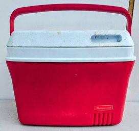 Red Rubbermaid Cooler