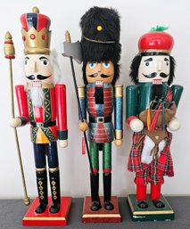 3 Large Nutcrackers From China