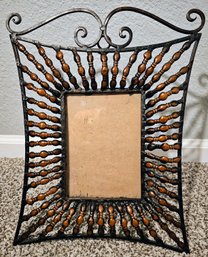 Brown Metal Frame With Brown Accents