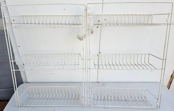 2 Wire Shelving Units, Wall Mounted