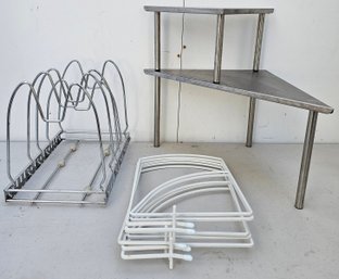 Miscellaneous Racks Incl 2 Tier Corner Rack, Pot/pan Rack & More