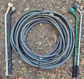 Garden Hose With 4 Sprayer Attachments