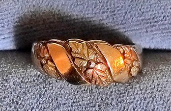 Vintage Black Hills Gold Ring Size 6.75 (5g) Tested 10K