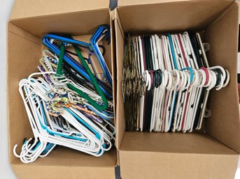 Large Assortment Of Hangers Incl Mostly Plastic