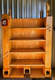 Steam Punk 5 Tier Shelf Made From Antique Casings With Plywood Back