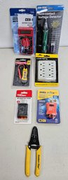 An Assortment Of Electrical Items Inc. Voltage Detector, Digital Multimeter, Voltage Tester And More