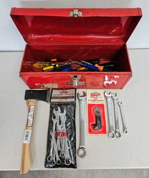 Waterloo Industries Multi-purpose Tool Box With Misc Tools