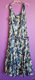 New With Tags Cj Banks Blue/teal Dress With Beaded Embellishments Size 18w