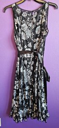 New With Tags Cj Banks Black & White Floral Lace Dress Size 18w