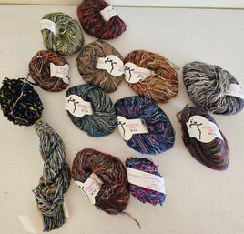 Lot Of Multi-color Yarn Mostly By Trendsetters Yarn