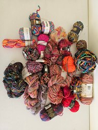 Lion Brand, Red Heart, Caron Of Mostly Acrylic Yarn In Assorted Colors