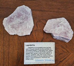 Lepidolite Mica With Specs By Western Woods Inc,