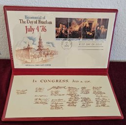 July 4th 1976 Bicentennial Of The Day Of Freedom Stamps In Binder