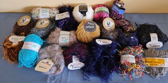 Yarn With Various Blends Incl. Trendsetter Polymid, Eyelash Yarn, Shiny Print And More
