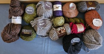A Lot Of Mostly Alpaca Wool In Various Colors And Brands