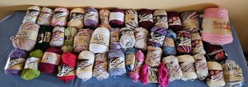 A Large Assortment Of Cotton Yarn With Mostly The Brand Sugar And Cream