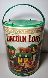 Vintage Lincoln Log Set By Woodland Express