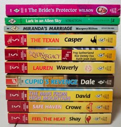 Lot Of 10 Mostly Harlequin Superomance Books Incl The Texan, Waverly, Safe Haven & More