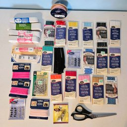 A Lot Of Elastic, Bias Tape, Hooks And Eyes, Trimming, Ribbon And More