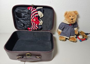 The Boyd's Bear Collection Limited Edition 1999 Kelsey M JodiBear With Luggage #11989
