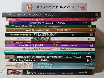 Lot Of Wood Turning & Art Books Incl 500 Wood Bowls, Legacy In Wood, Masterful Woodturning & More