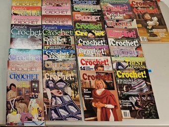 Lot Of Crochet Booklets & Guides Incl Mostly Annie's Favorite, Hooked On Crochet & More
