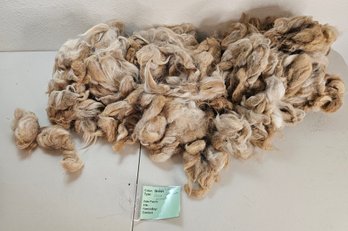 White/brown Mix Raw Alpaca Wool, Seconds