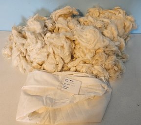 White/cream Llama Wool Dated 2005, Unprocessed