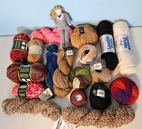 Lot Of High Quality Yarn Incl Cashmere, Wool, Sensations Chunky & More