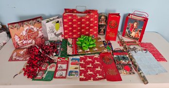 Vintage Wrapping Paper, Gift Tags, Bows & Gift Bags