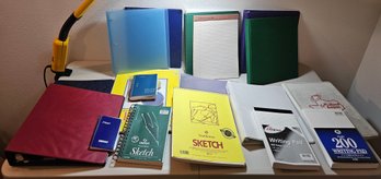 Office Supplies Incl Mostly Binders, Note Pads & More