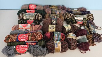 New And Used Yarn Incl. Red Heart, Bernat, Homespun And More