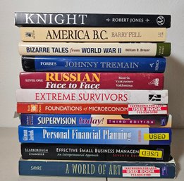 Assortment Of Books Including America B.C, Extreme Survivors, A World Of Art & More