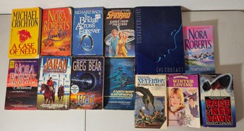 Books Including Nora Roberts, Greg Bear & More
