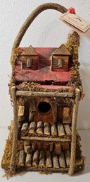 New With Tags Appalachian Art Hand Crafted Bird House