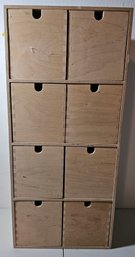 8 Drawer Wooden CD Storage Container