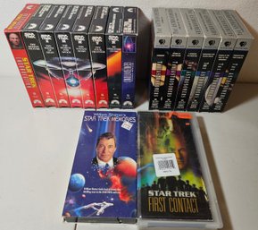 Assortment Of Star Trek VHS Tapes