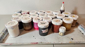 Lot Of Marble Art Marbling Paint For Paper & Fabric