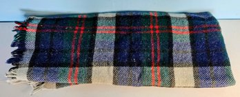 Juba Wool Blue, Green & Red Plaid Blanket