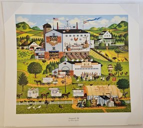 Charles Wysocki Sunnyside Up Print Numbered & Signed With Certificate Of Authenticity