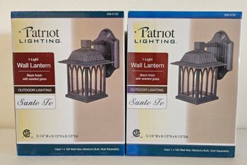 2 New Patriot Lighting Santa Fe Wall Lantern In Original Boxes
