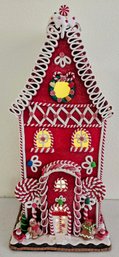 New With Tag Trimsetter By Dillards Candy Cane Theme Led Light Up Gingerbread House