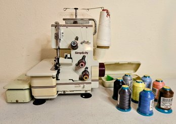 Simplicity Serger Machine Model SL-600 With Thread & Accessories (tested)