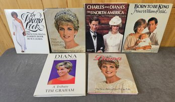 Princess Diana Coffee Table Books Incl. The Diana Look, Diana Princess Of Wales And More
