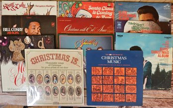 A Collection Of Vinyl Albums Incl. Bill Cosby, Elvis Christmas, Kenny And Dolly And More