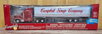 Vintage Campbells Gearbox Peterbilt Precision Semi &trailer In Original Box