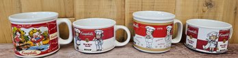 4 Vintage Campbells Soup Mugs