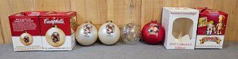 4 Campbells Collectors Edition Christmas Ornaments  Incl. 100th Birthday